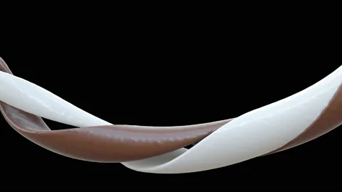 Milk and chocolate splash Stock Footage 133358230