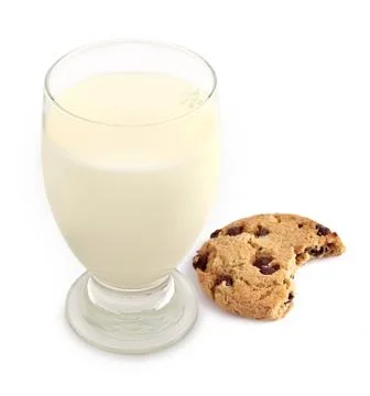 Milk and Cookie Fotos Stock