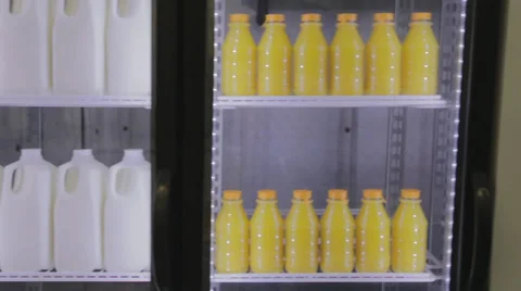 Milk and soft drings without labels. Stock Footage 38415286