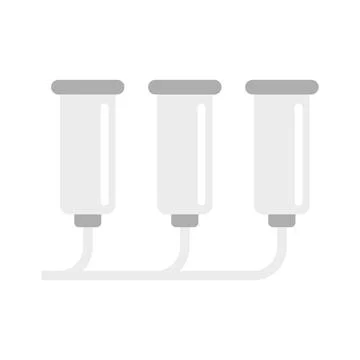 Milk assembly line icon flat isolated vector Stock Illustration