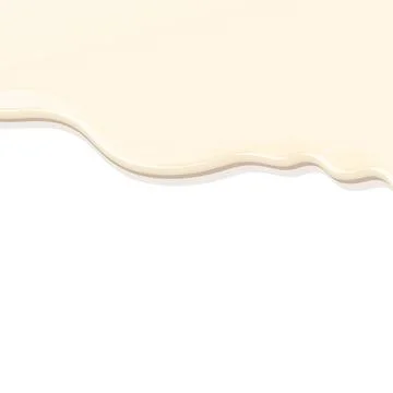 Milk based drinks flowing on white square background graphic illustration h.. Stock Illustration