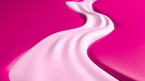 Milk beverage splash seamless pattern 3d realistic pink yogurt wave milk Stock Illustration