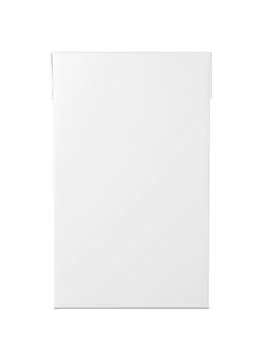 Milk blank white box isolated on a white background Stock Illustration