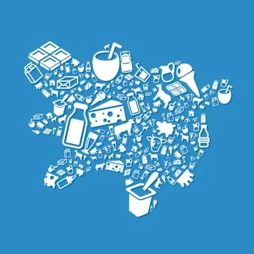 Milk blot Stock Illustration