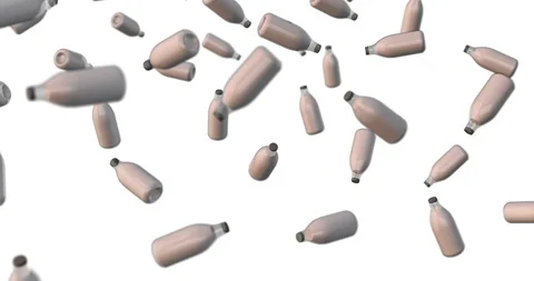 Milk bottle animation loop Video stock 91219863