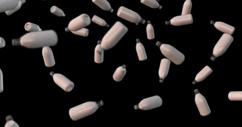 Milk bottle animation loop Stock Footage 91219865