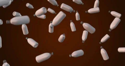 Milk bottle animation loop Video stock 91219967