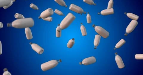 Milk bottle animation loop Stock Footage 91220192
