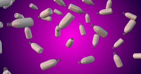 Milk bottle animation loop Video stock 91221283