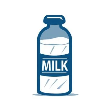Milk bottle icon Stock Illustration