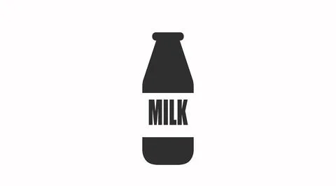 Milk Bottle Icon. Stock Illustration