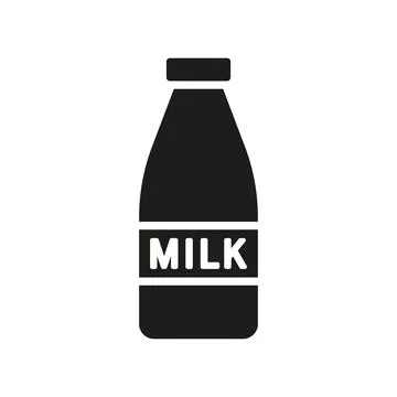 Milk bottle icon vector design templates simple and modern Stock Illustration