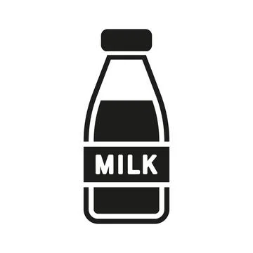 Milk bottle icon vector design templates simple and modern Stock Illustration