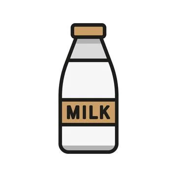 Milk bottle icon vector design templates simple and modern Stock Illustration