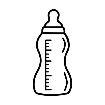 Milk bottle icon vector Illustrazione stock