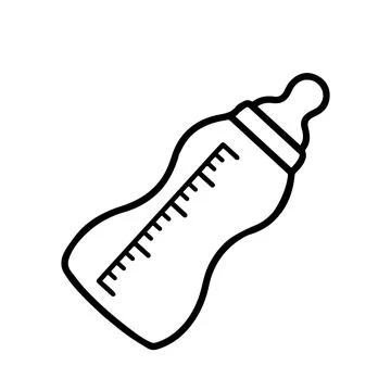 Milk bottle icon vector Illustrazione stock