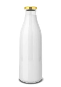 Milk bottle Stock Illustration