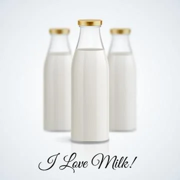 Milk bottle Illustrazione stock