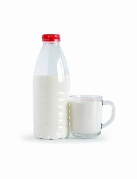 Milk bottle Stock Photos