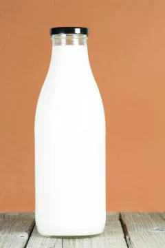 Milk bottle Foto stock