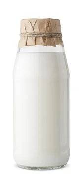 Milk bottle Stock Photos