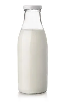 Milk bottle Stock Photos