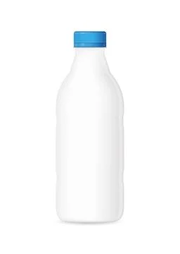 Milk bottle Vector illustration isolated on white background Stock Illustration