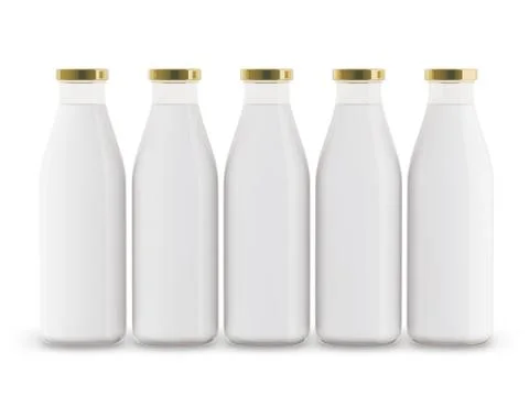 Milk bottles Stock Illustration
