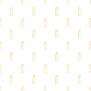 Milk bottles pattern creating a simple background Stockillustratie