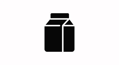 Milk Box Icon. Stock Illustration