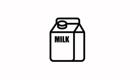 Milk Box Icon. Illustrazione stock