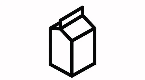 Milk Box Icon. Illustrazione stock