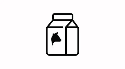 Milk Box Icon. Stock Illustration