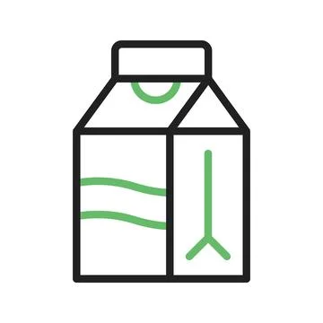 Milk box icon vector image. Stock Illustration
