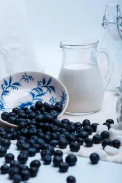 Milk breakfast Stock Photos