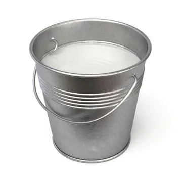 Milk bucket Stock Illustration