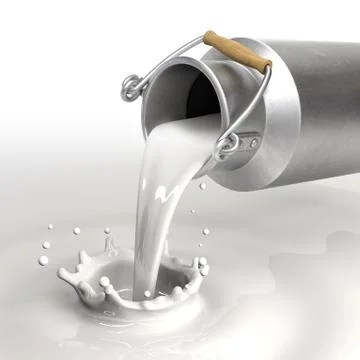Milk bucket Stock Illustration