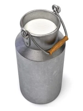 Milk bucket Stock Illustration