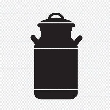 Milk can icon Stock Illustration
