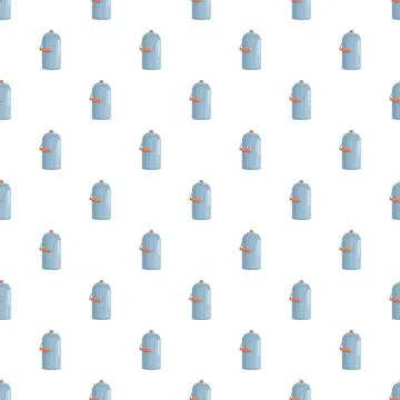 Milk can pattern forming seamless agriculture background Illustration