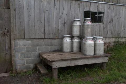 Milk Cans Stock Photos