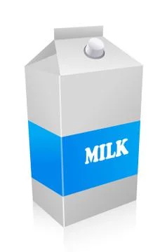 Milk carton Stock Illustration