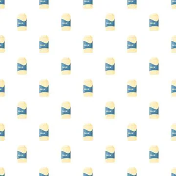Milk carton seamless pattern forming a dairy background Stock Illustration