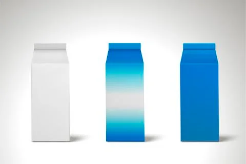 Milk carton set Stock-Illustration