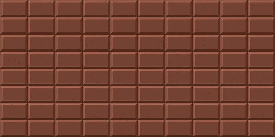 Milk chocolate bar seamless pattern background graphic illustration. Stock Illustration