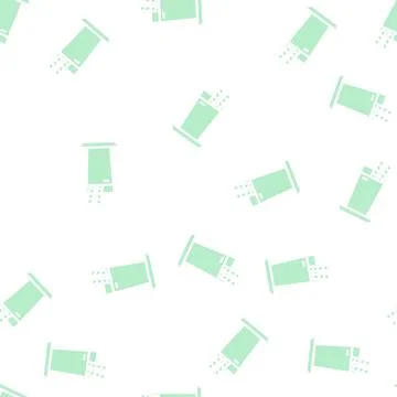 Milk chocolate glyph vector seamless pattern Stock Illustration