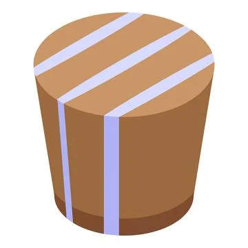 Milk chocolate icon isometric vector. Festival candy Stock Illustration