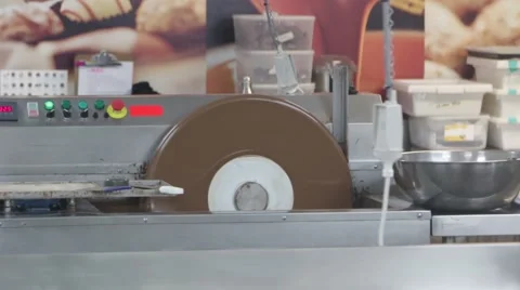 Milk chocolate in the making machine Stock Footage 59771830