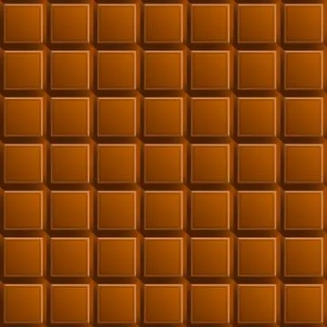 Milk chocolate seamless pattern. Vector Illustration Stock Illustration