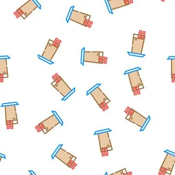 Milk chocolate vector seamless pattern Stock Illustration
